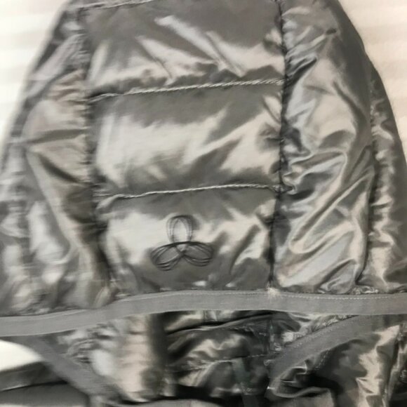 TNA Botanie Puffer Down Coat Women Small Gray Long Parka Lightweight Jacket Warm - Picture 4 of 13